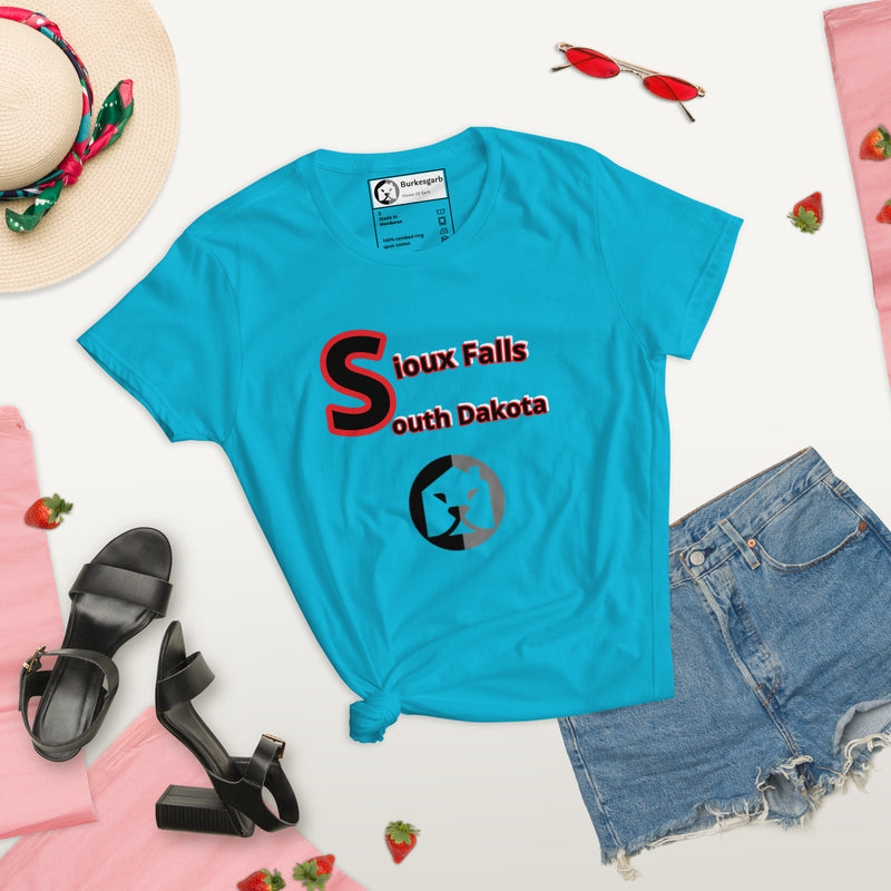 Sioux Falls South Dakota Women's Short Sleeve T-Shirt - Represent Your Hometown Pride