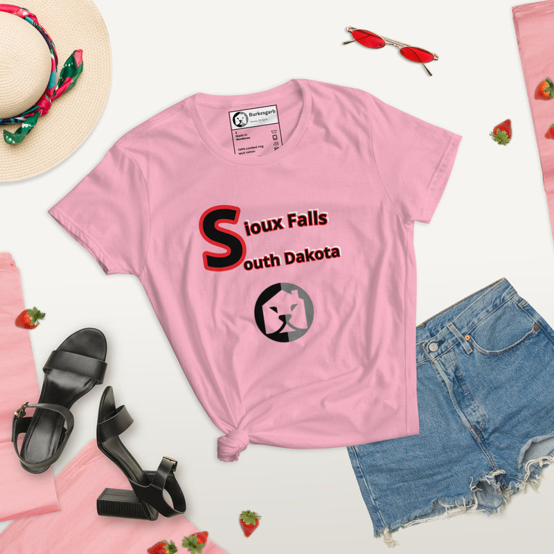 Sioux Falls South Dakota Women's Short Sleeve T-Shirt - Represent Your Hometown Pride