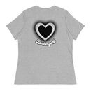 "Express Your Love for Fashion with Burkesgarb Love for em Heartz Women's Relaxed T-Shirt"