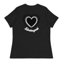 "Express Your Love for Fashion with Burkesgarb Love for em Heartz Women's Relaxed T-Shirt"