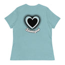 "Express Your Love for Fashion with Burkesgarb Love for em Heartz Women's Relaxed T-Shirt"