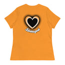 "Express Your Love for Fashion with Burkesgarb Love for em Heartz Women's Relaxed T-Shirt"