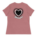 "Express Your Love for Fashion with Burkesgarb Love for em Heartz Women's Relaxed T-Shirt"