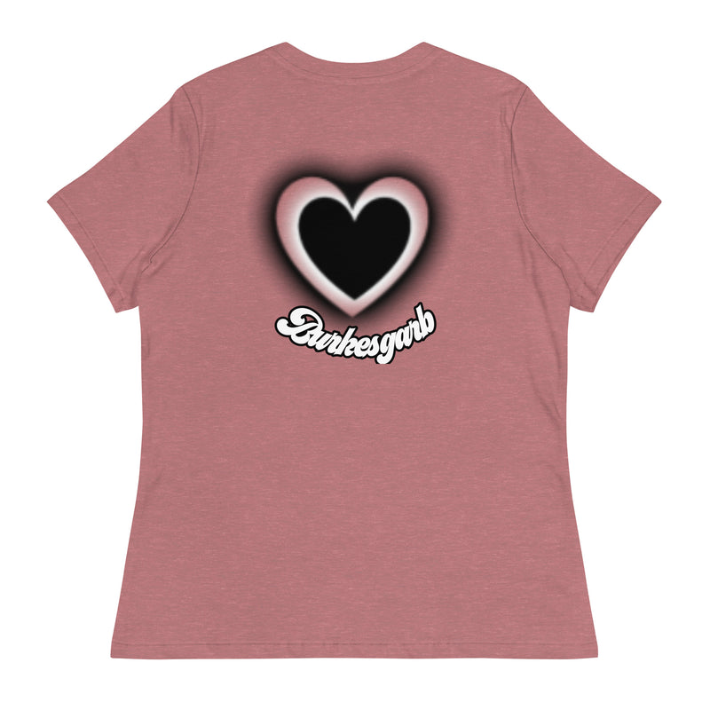 "Express Your Love for Fashion with Burkesgarb Love for em Heartz Women's Relaxed T-Shirt"