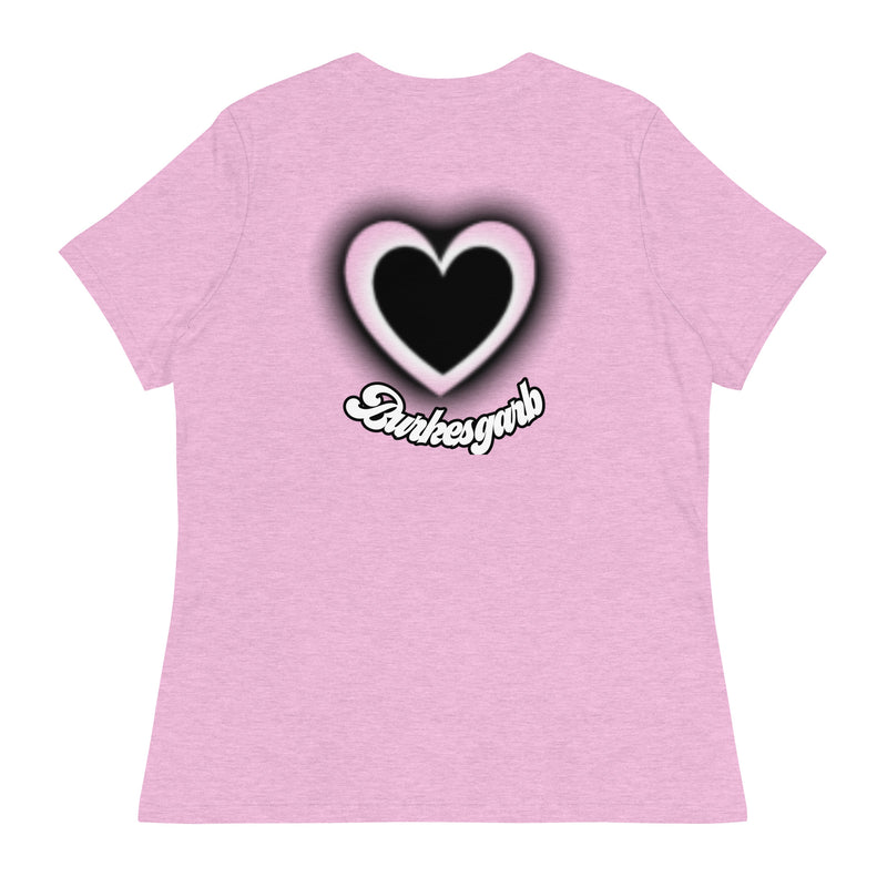 "Express Your Love for Fashion with Burkesgarb Love for em Heartz Women's Relaxed T-Shirt"