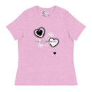 "Express Your Love for Fashion with Burkesgarb Love for em Heartz Women's Relaxed T-Shirt"