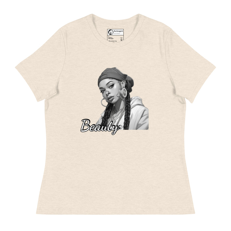 Burkesgarb Beauty Women's Relaxed T-Shirt: Effortless Style and Unmatched Comfort