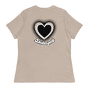 "Express Your Love for Fashion with Burkesgarb Love for em Heartz Women's Relaxed T-Shirt"