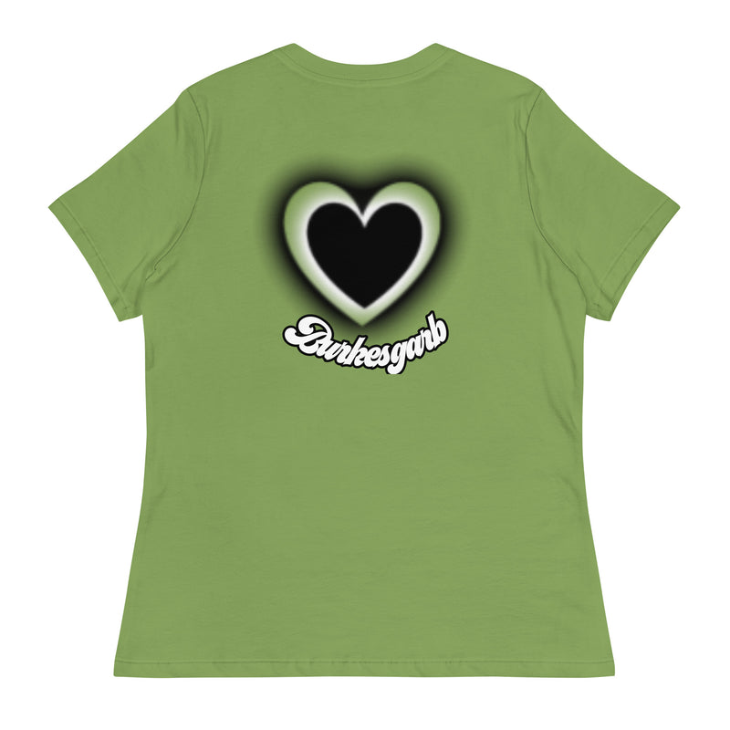 "Express Your Love for Fashion with Burkesgarb Love for em Heartz Women's Relaxed T-Shirt"