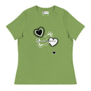 "Express Your Love for Fashion with Burkesgarb Love for em Heartz Women's Relaxed T-Shirt"