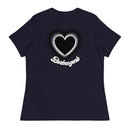 "Express Your Love for Fashion with Burkesgarb Love for em Heartz Women's Relaxed T-Shirt"