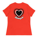 "Express Your Love for Fashion with Burkesgarb Love for em Heartz Women's Relaxed T-Shirt"