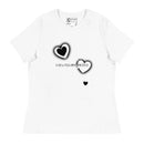 "Express Your Love for Fashion with Burkesgarb Love for em Heartz Women's Relaxed T-Shirt"