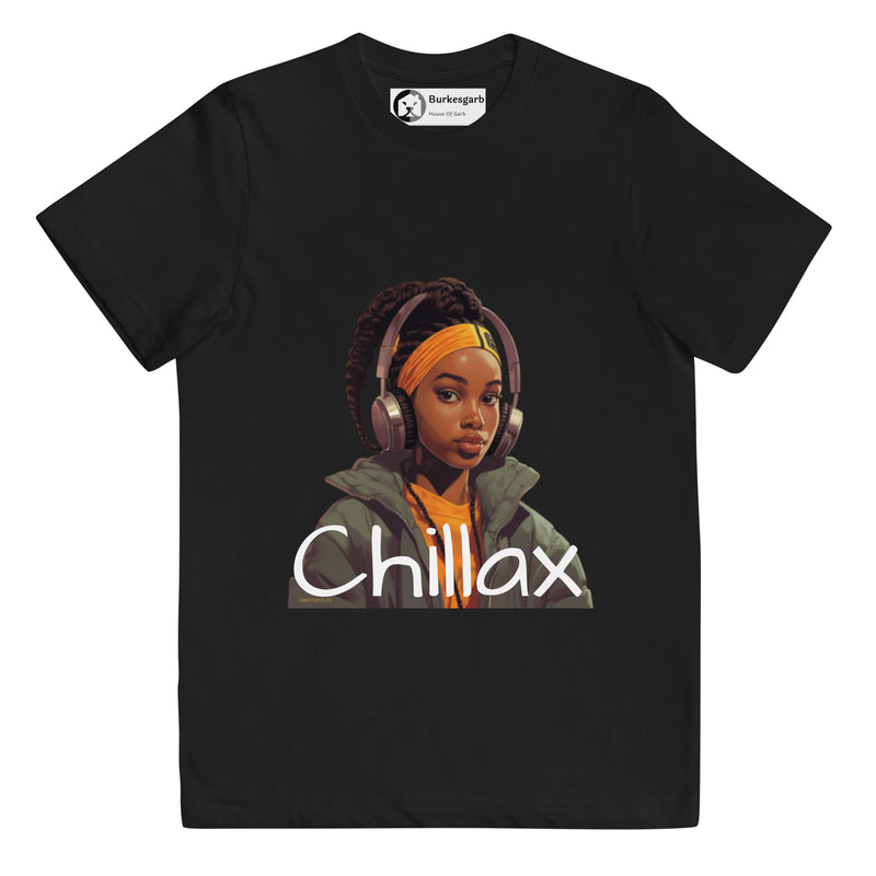 "Comfort and Style Combined: Burkesgarb Girls Youth Chillax Jersey T-Shirt"