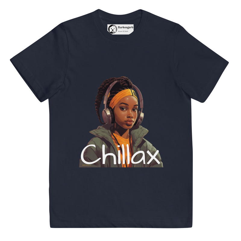 "Comfort and Style Combined: Burkesgarb Girls Youth Chillax Jersey T-Shirt"