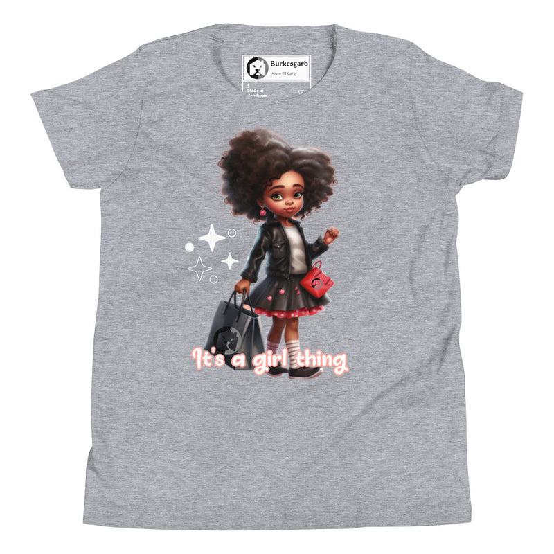 "Celebrate Girl Power with Burkesgarb Its a Girl Thing Youth Short Sleeve T-Shirt"