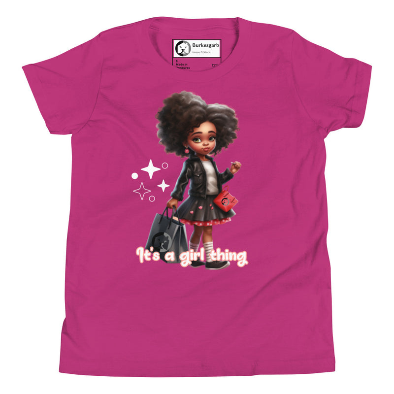 "Celebrate Girl Power with Burkesgarb Its a Girl Thing Youth Short Sleeve T-Shirt"