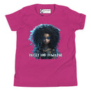 "Empower Young Girls with Burkesgarb 'Pretty & Powerful' Girl Youth Short Sleeve T-Shirt"
