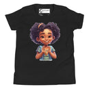 "Spread Love and Joy with Burkesgarb Girls Its Luv Youth Short Sleeve T-Shirt"