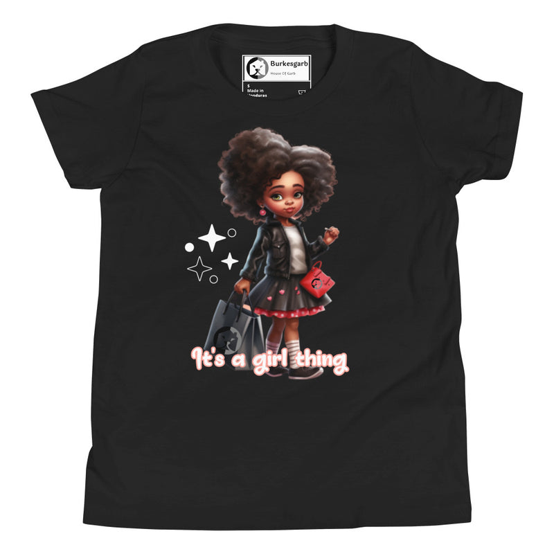 "Celebrate Girl Power with Burkesgarb Its a Girl Thing Youth Short Sleeve T-Shirt"