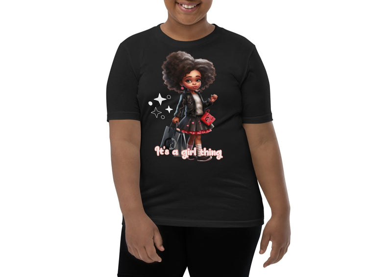 "Celebrate Girl Power with Burkesgarb Its a Girl Thing Youth Short Sleeve T-Shirt"