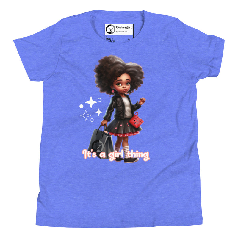 "Celebrate Girl Power with Burkesgarb Its a Girl Thing Youth Short Sleeve T-Shirt"