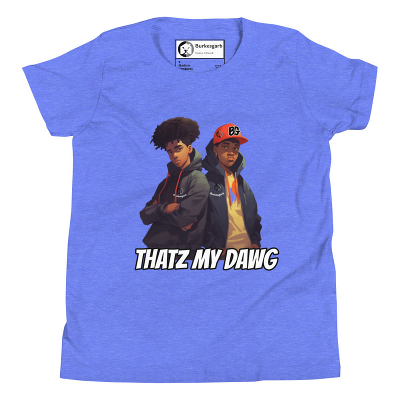 "Show Off Your Style with Burkesgarb 'Thatz My Dawg' Boys Youth Short Sleeve T-Shirt"