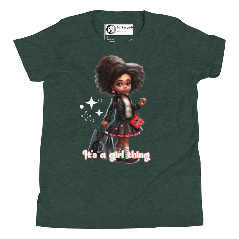 "Celebrate Girl Power with Burkesgarb Its a Girl Thing Youth Short Sleeve T-Shirt"