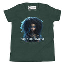 "Empower Young Girls with Burkesgarb 'Pretty & Powerful' Girl Youth Short Sleeve T-Shirt"