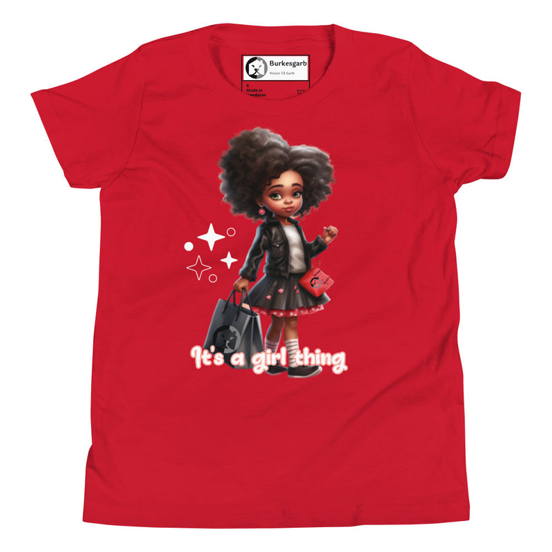 "Celebrate Girl Power with Burkesgarb Its a Girl Thing Youth Short Sleeve T-Shirt"