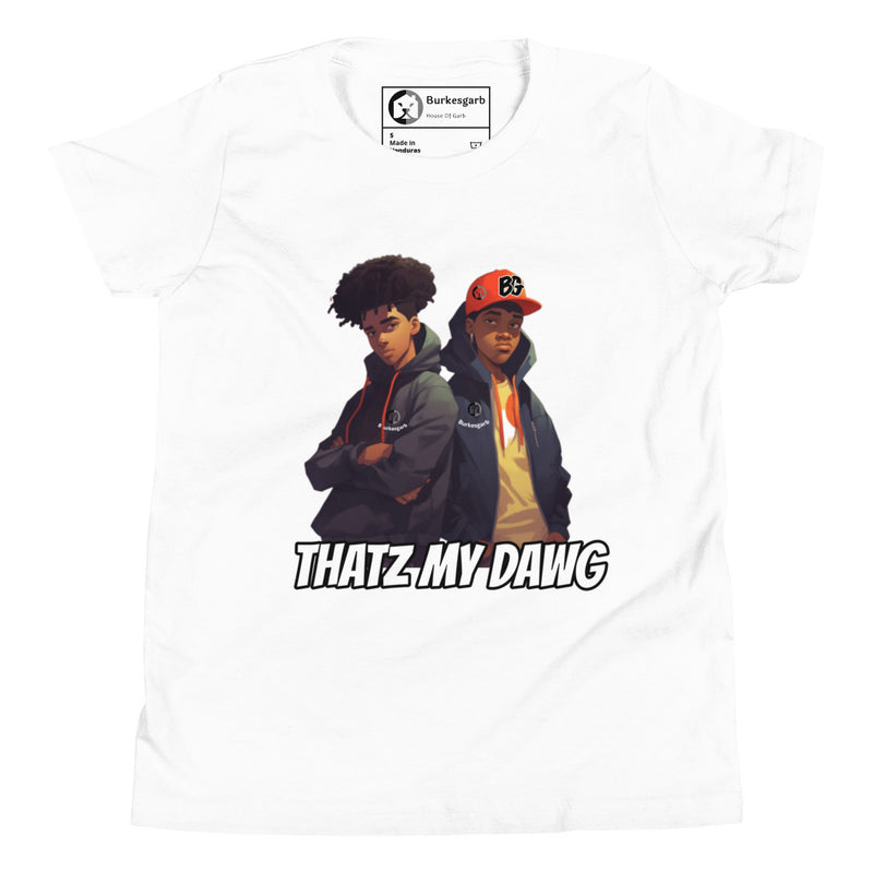 "Show Off Your Style with Burkesgarb 'Thatz My Dawg' Boys Youth Short Sleeve T-Shirt"