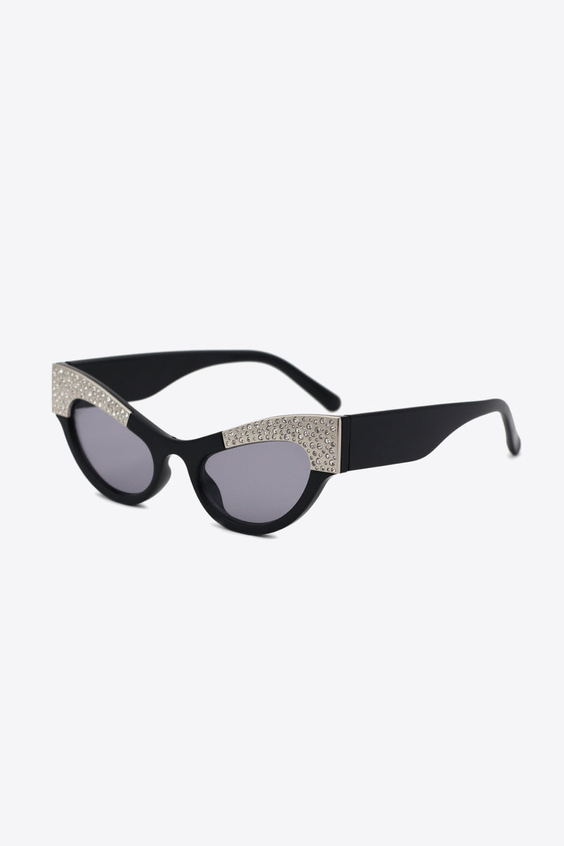 Rhinestone Cat-Eye Sunglasses at Burkesgarb