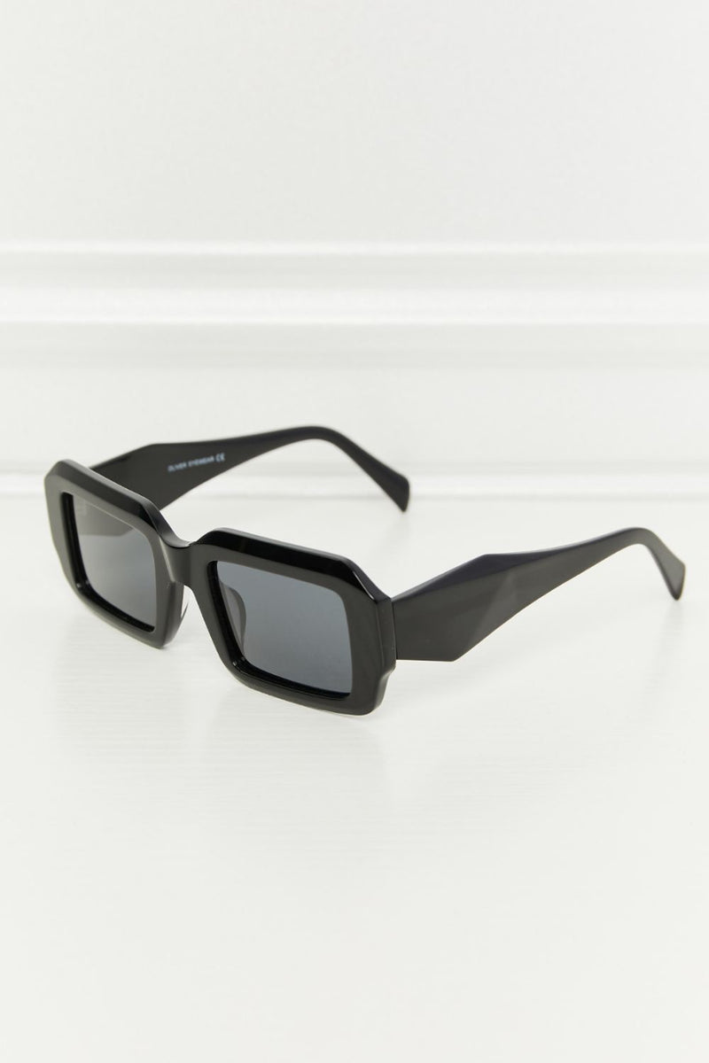 Embrace Style and Clarity with our Rectangle TAC Polarization Lens Sunglasses at Burkesgarb