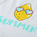 Adorable Baby Girl Lemon Design Thin Strap Shirt and Shorts Set at Burkesgarb