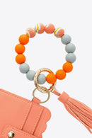 "Accessorize in Style with Beaded Tassel Keychain with Wallet by Burkesgarb"