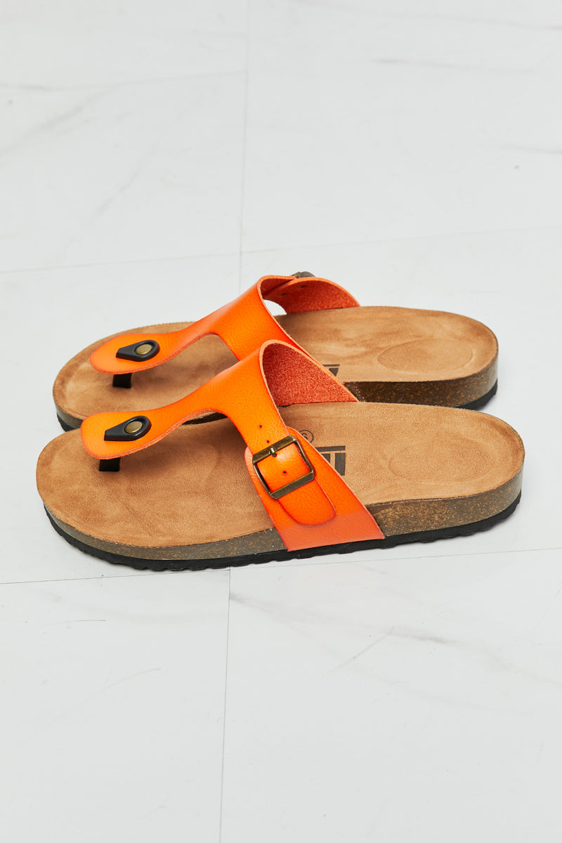 Embrace Vibrant Summer Style with Orange T-Strap Flip-Flops