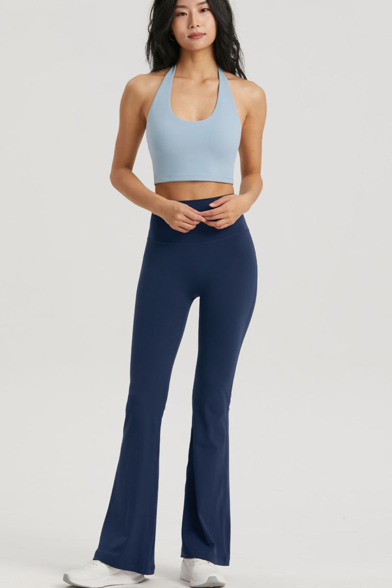 Elevate Your Activewear: High Waist Sports Bootcut Leggings at Burkesgarb