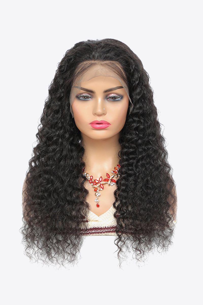 Embrace Natural Elegance with the 20" 13x4 Lace Front Wigs Human Hair Curly Natural Color 150% Density