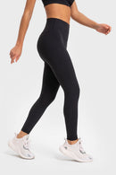 Flexibility and Comfort Meet in Highly Stretchy Wide Waistband Yoga Leggings | Burkesgarb