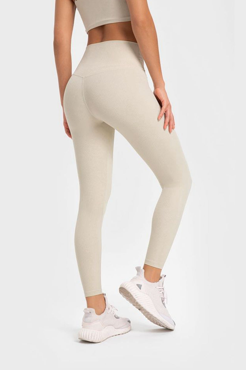 Flexibility and Comfort Meet in Highly Stretchy Wide Waistband Yoga Leggings | Burkesgarb