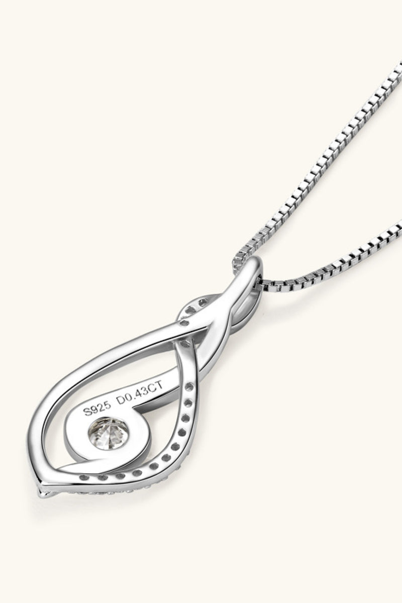 Sparkle with Elegance: Moissanite 925 Sterling Silver Necklace - Shop Now!