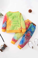 "Shop Trendy Kids Tie-Dye Top and Joggers Set at Burkesgarb | Stylish and Comfortable Outfit for Children