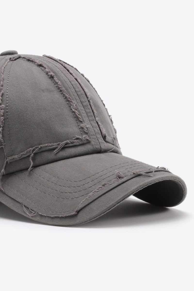 "Stylish and Casual: Distressed Adjustable Baseball Cap by Burkesgarb | Trendy and Comfortable Headwear"