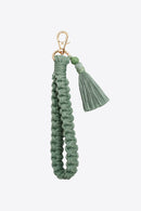 Stay Organized and Stylish: Wristlet Keychain with Tassel by Burkesgarb