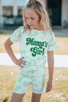 Adorable and Comfy: Girls 'Mamas Girl' Lounge Set at Burkesgarb