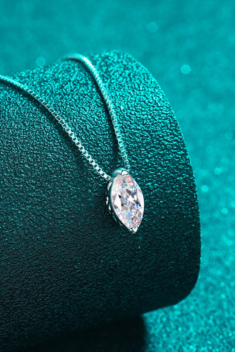 Eternal Brilliance: 1 Carat Moissanite Necklace at Burkesgarb