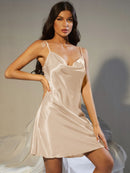Elegant and Luxurious: Satin Night Dress at Burkesgarb