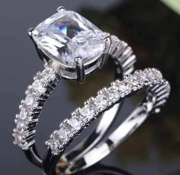 "Versatile and Stylish: Double Stackable Ring Set by Burkesgarb | Fashionable and Elegant Jewelry"