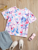 Vibrant Vibes: Tie-Dye Short Sleeve Tee at Burkesgarb