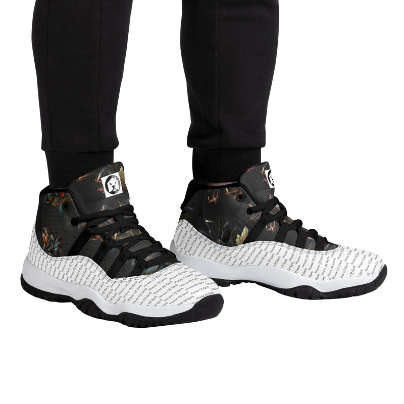 "Step into Style and Comfort with Burkesgarb Nature Retro Men's Basketball Sneakers"